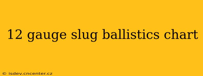 12 gauge slug ballistics chart