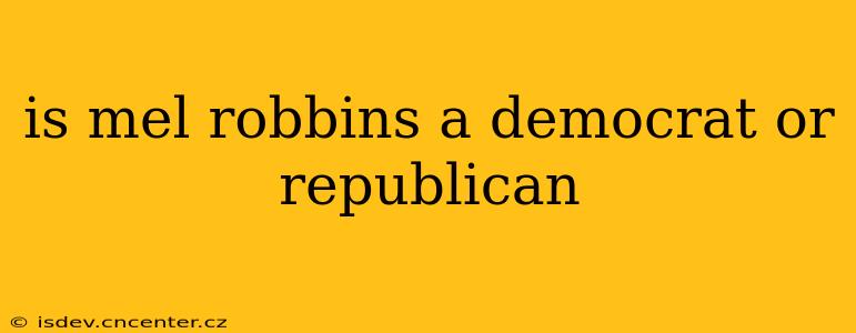 is mel robbins a democrat or republican
